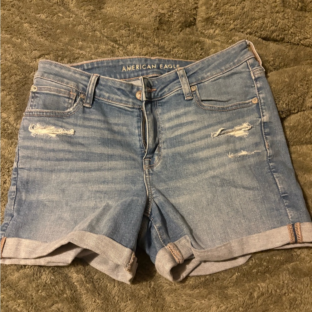 American Eagle Outfitters Light Blue Jean Shorts